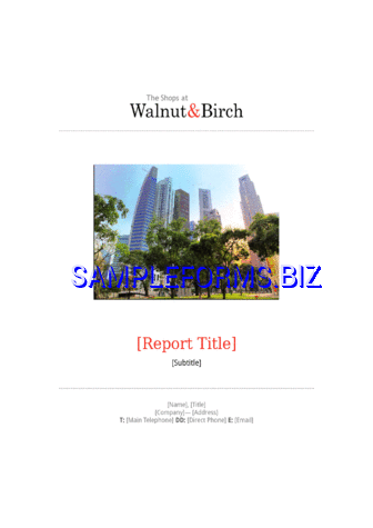 Business Report Template 1 dotx pdf free